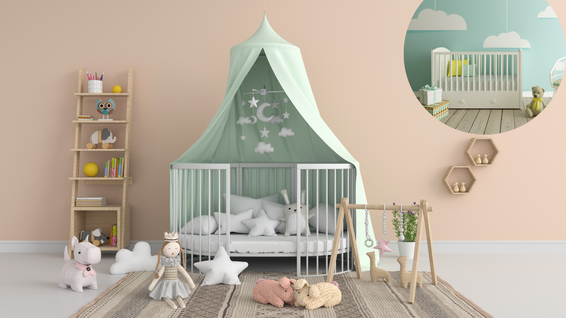 Woodland Baby Boys Nursery Makeover image