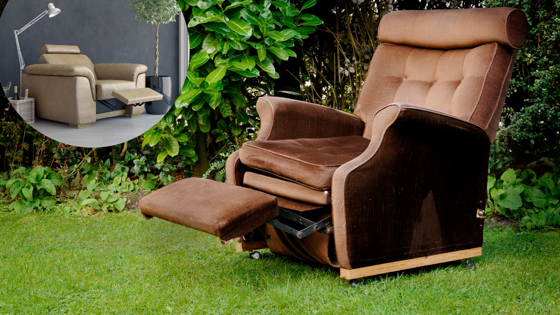 Designer-Look Modern Recliner Chair image