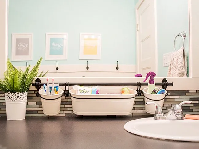 Kids Bathroom Organization Tour image
