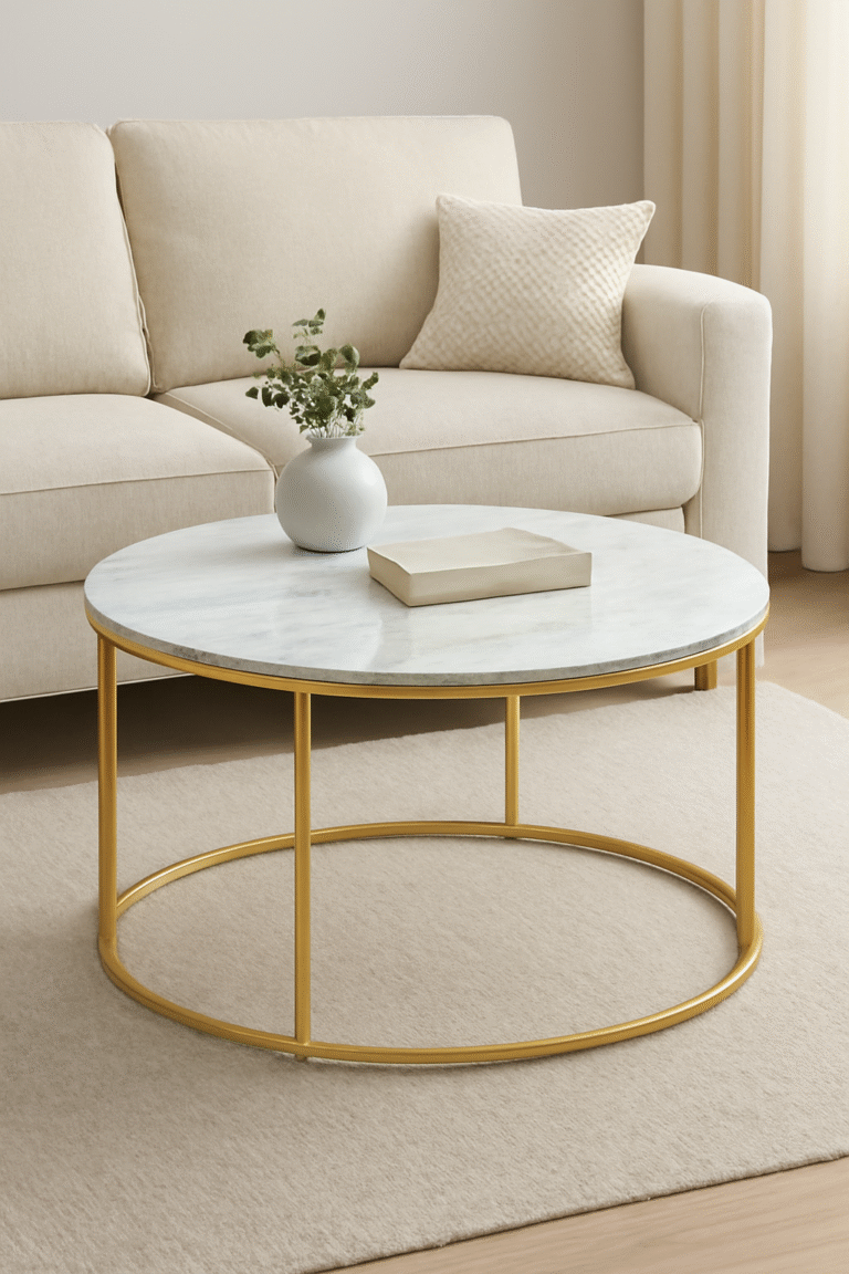 Faux Marble Top Coffee Table image