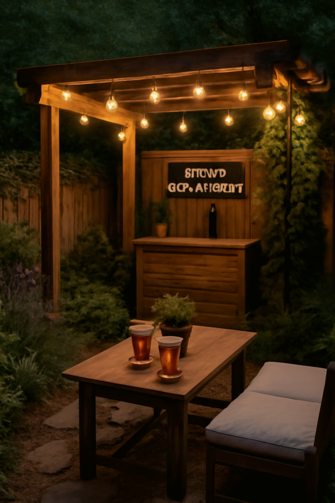 backyard beer garden image
