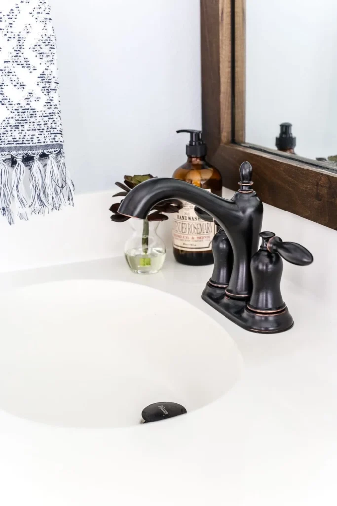 lowes spring makeover bathroom reveal image