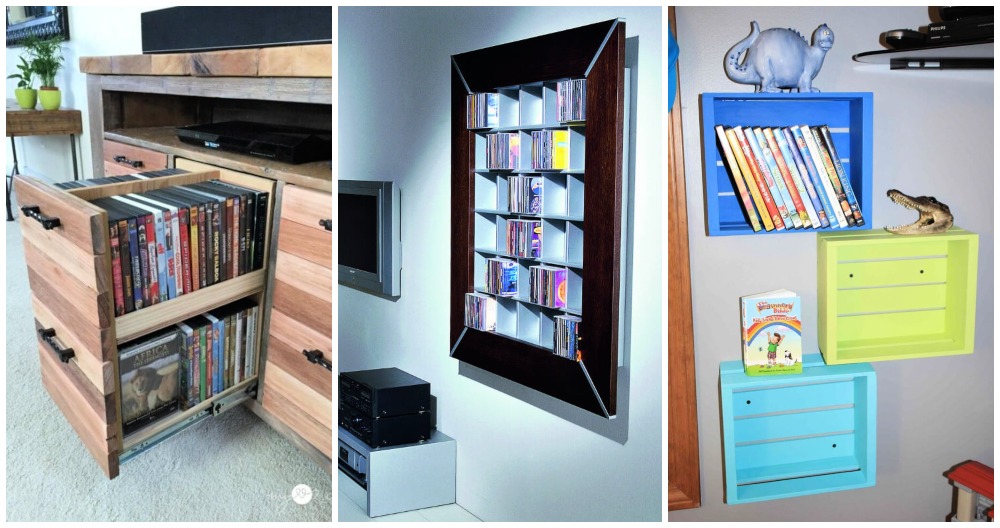DIY DVD Storage Closets image