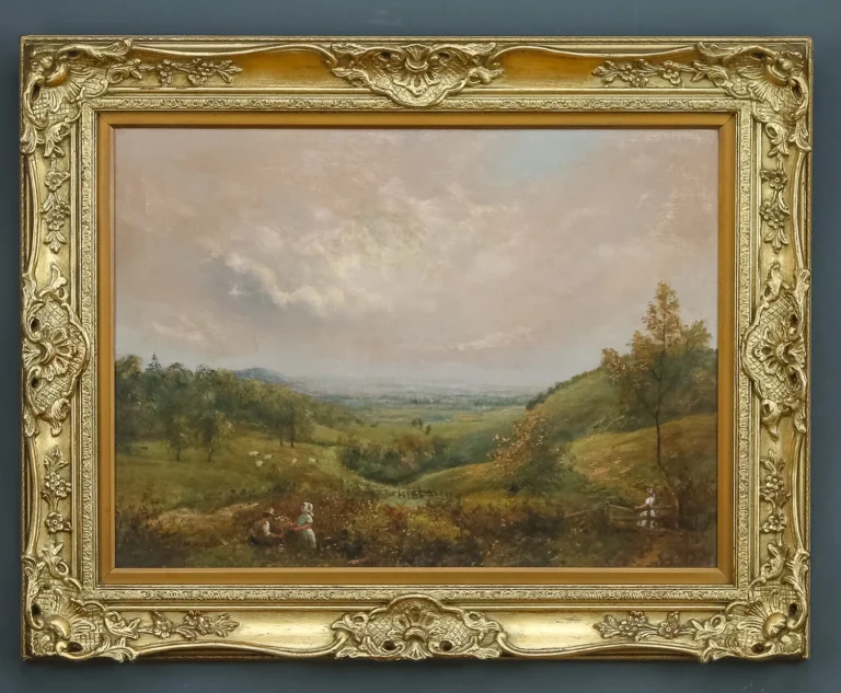 Antique Landscape Painting image